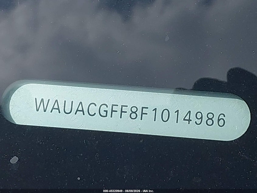 AUDI A3 2015 VIN WAUACGFF8F1014986