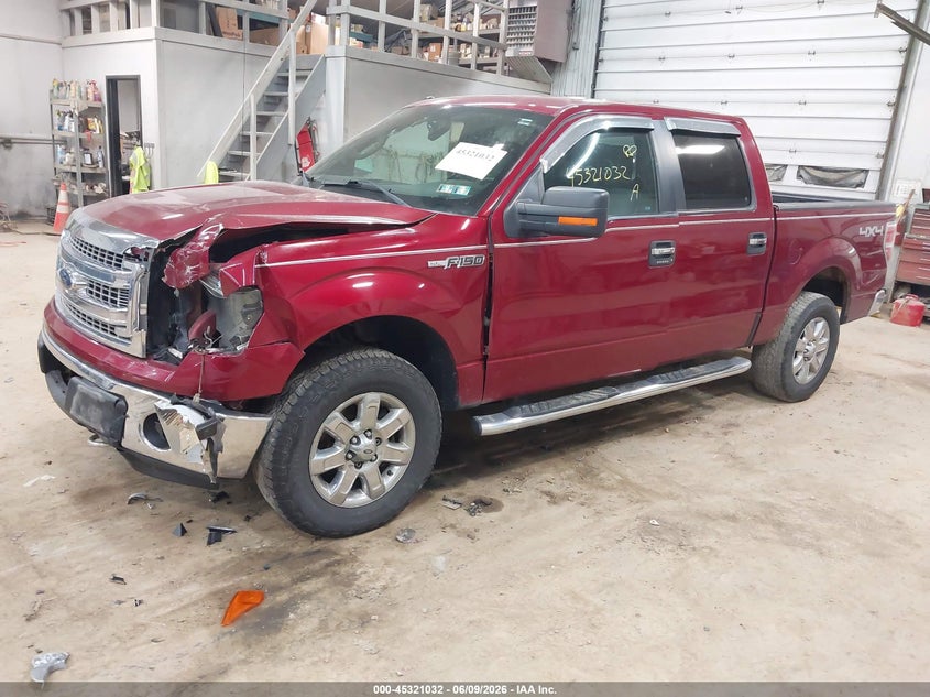Vin: 1ftfw1ef4dfd09467, lot: 45818965, ford f-150 xlt 20132