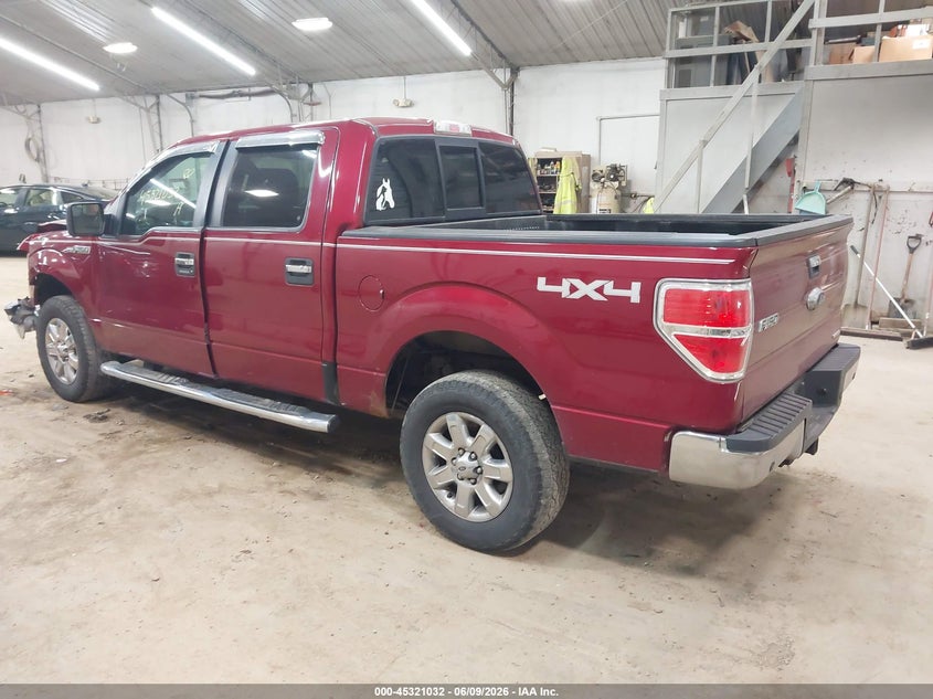 Vin: 1ftfw1ef4dfd09467, lot: 45818965, ford f-150 xlt 20133