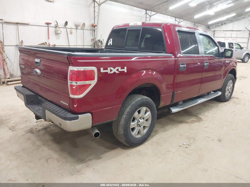 Vin: 1ftfw1ef4dfd09467, lot: 45818965, ford f-150 xlt 20134