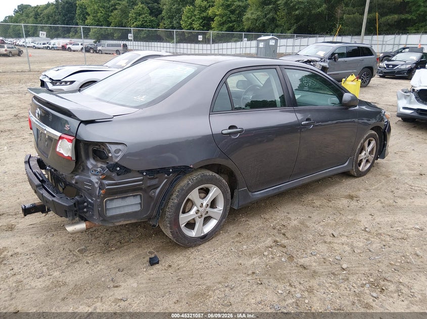 Vin: 5yfbu4ee1dp194543, lot: 45818990, toyota corolla s 20134