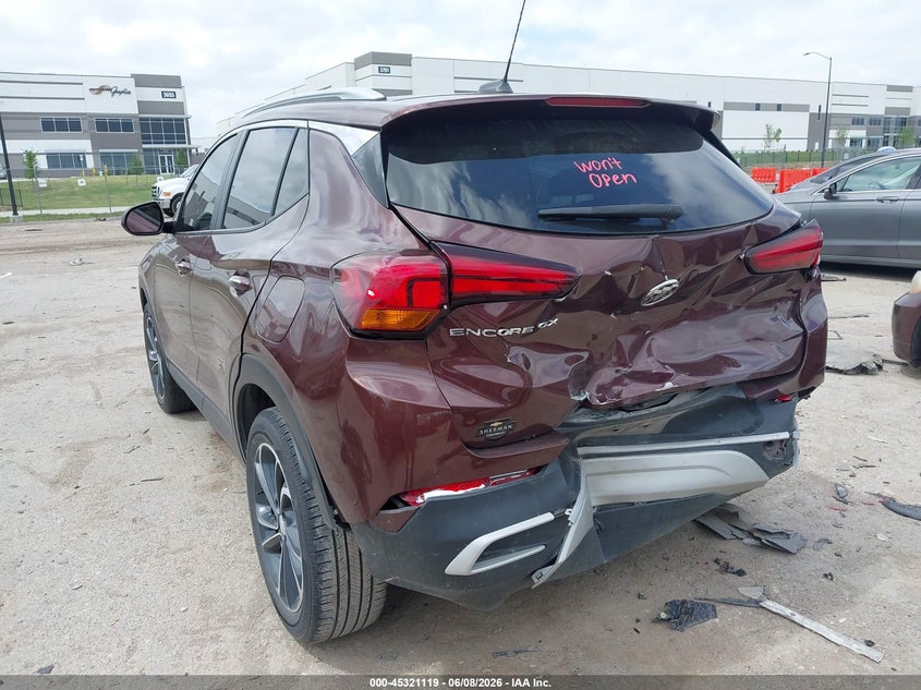 Vin: kl4mmds20nb140261, lot: 45819052, buick encore gx fwd select 20223