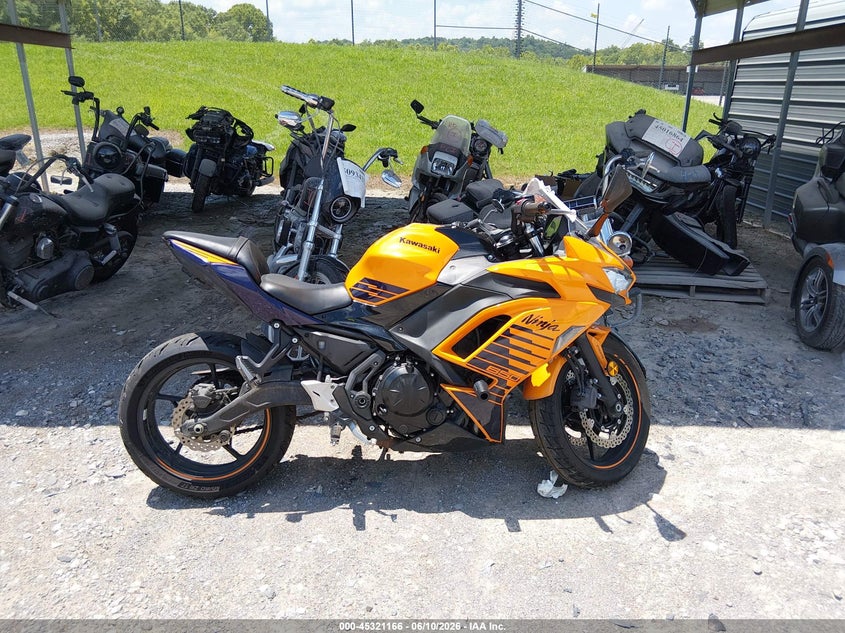 2025 Kawasaki Ex650 P VIN: ML5EXEP11SDAF7504 Lot: 45321166