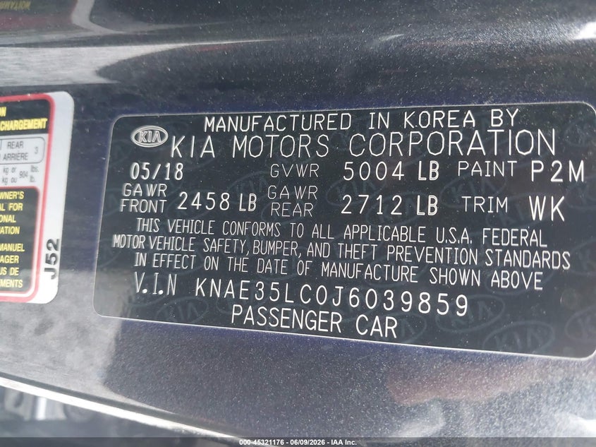 2018 KIA STINGER SEDAN 3.3L V-6 DI, DOHC, VVT, TURBO, 365HP