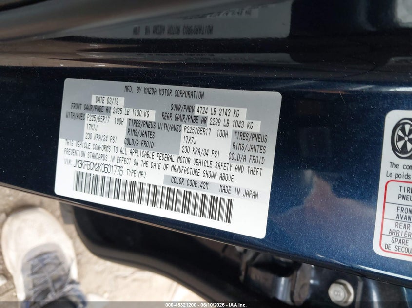 2019 MAZDA CX-5 TOURING — Photo 9