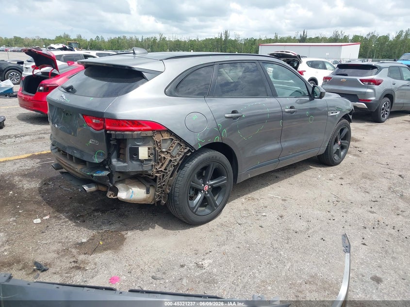 Vin: sadcl2fxxka359054, lot: 45819170, jaguar f-pace 25t r-sport 20194
