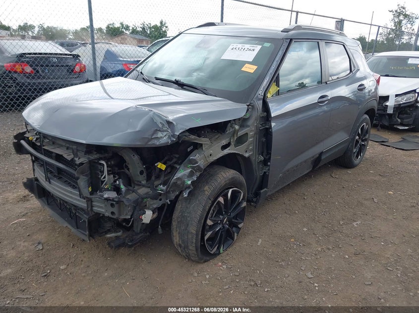 Vin: kl79mpsl3nb092662, lot: 45819201, chevrolet trailblazer fwd lt 20222