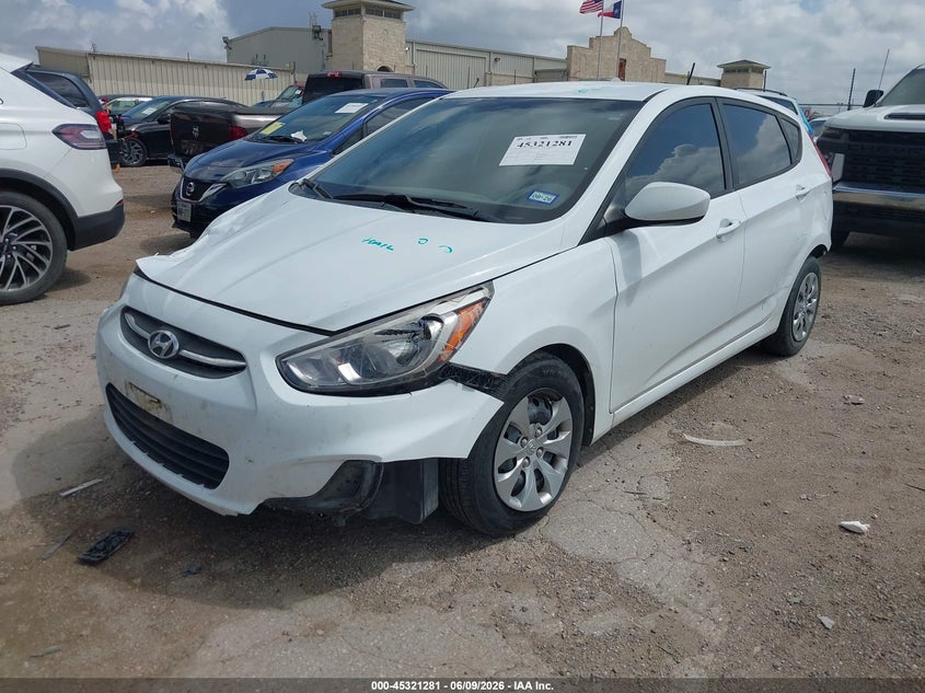 Vin: kmhct5ae2hu324952, lot: 45819214, hyundai accent se 20172