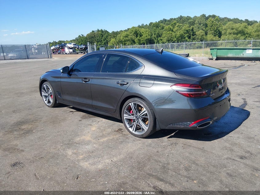 Vin: kmtg34sc1ru140103, lot: 45819266, genesis g70 2.5t rwd 20243