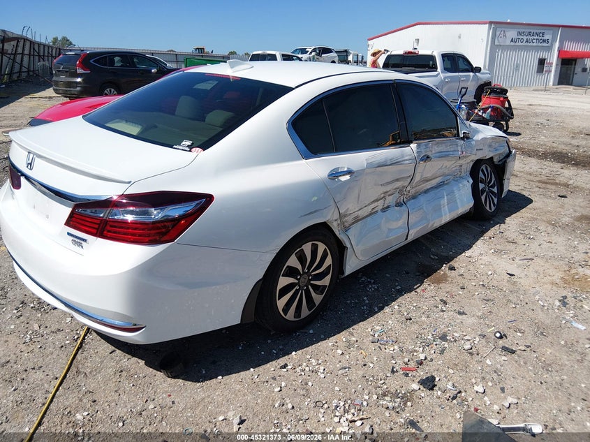 Vin: jhmcr6f50hc007466, lot: 45819306, honda accord hybrid ex-l 20174