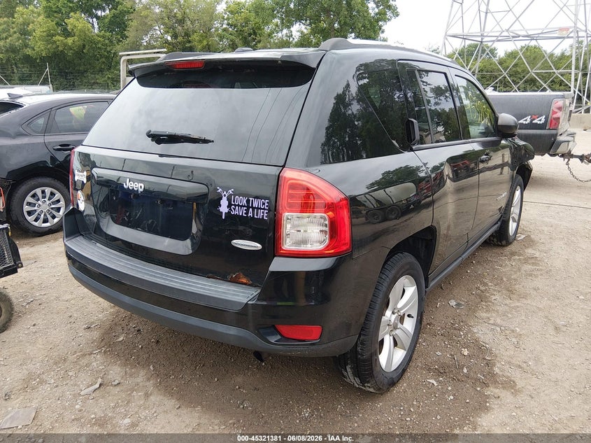 Vin: 1c4njceb3dd197145, lot: 45819314, jeep compass latitude 20134