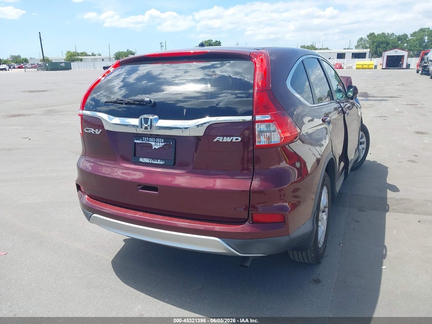 Vin: 5j6rm4h53fl110870, lot: 45819329, honda cr-v ex 20154