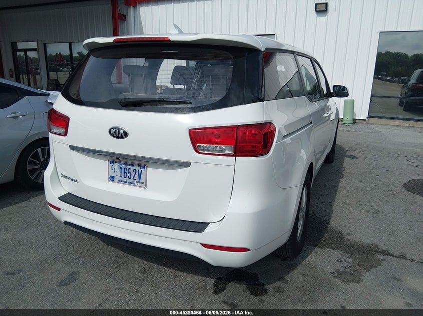 Vin: kndma5c11j6397670, lot: 45819397, kia sedona l 20184