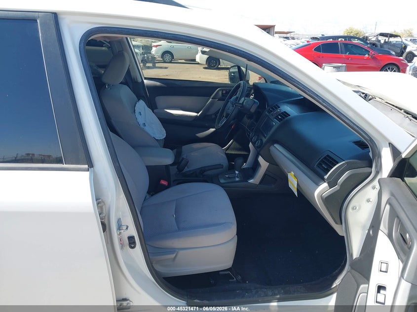 2014 Subaru Forester 2.5 2.5I Premium white Lot 111045321471 Vin JF2SJAEC0EH552719