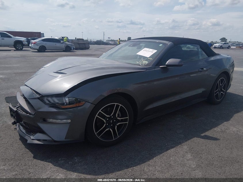 Vin: 1fatp8uhxn5102834, lot: 45819503, ford mustang ecoboost premium 20222