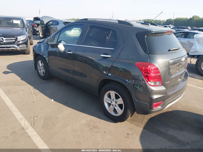 Vin: 3gncjlsb8hl219045, lot: 45819557, chevrolet trax lt 20173
