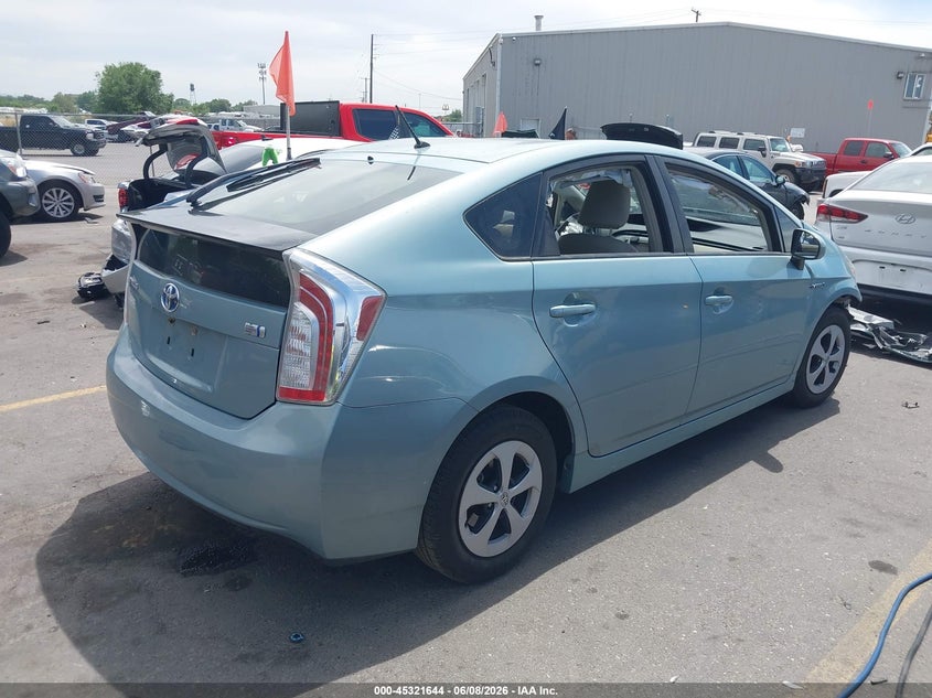 Vin: jtdkn3du6e1767524, lot: 45819577, toyota prius two 20144
