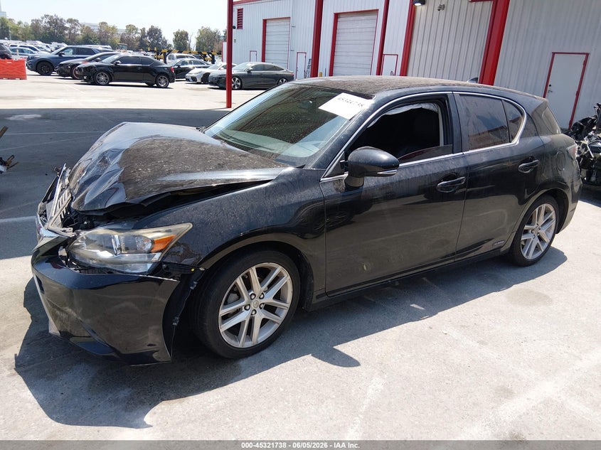Vin: jthkd5bh7g2254895, lot: 45819671, lexus ct 200h 20162