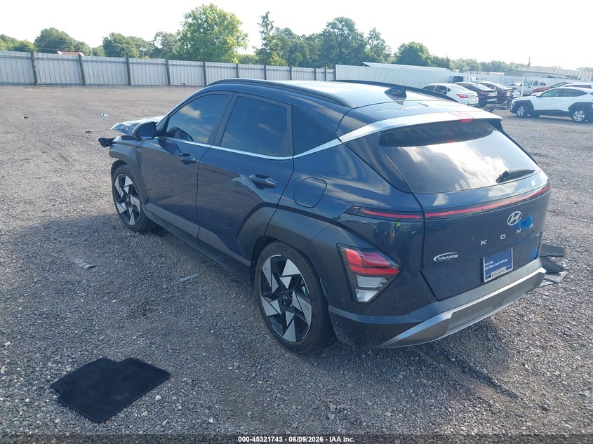 Vin: km8he3a31ru121698, lot: 45819676, hyundai kona limited 20243