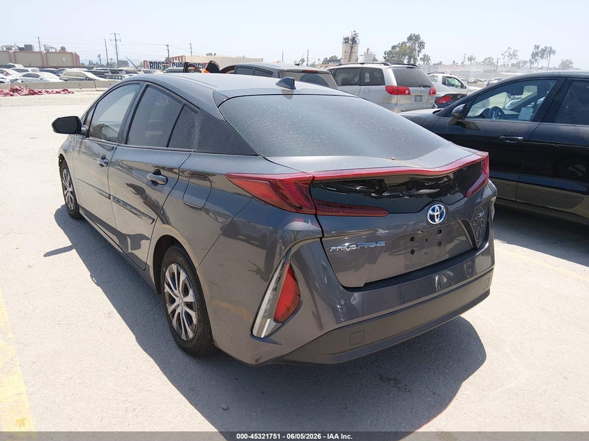 Vin: jtdkamfp1m3192552, lot: 45819683, toyota prius prime xle 20213