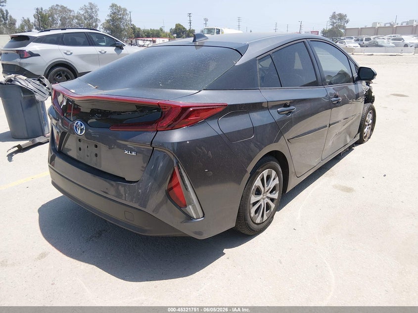 Vin: jtdkamfp1m3192552, lot: 45819683, toyota prius prime xle 20214