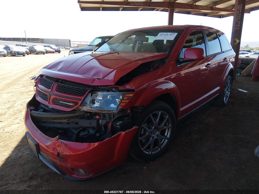 Vin: 3c4pdceg9gt218610, lot: 45819700, dodge journey r/t 20162
