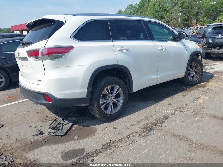 2014 TOYOTA HIGHLANDER auction photo 4