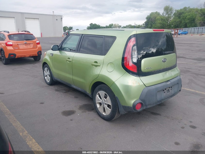 Vin: kndjn2a20e7742267, lot: 45819836, kia soul 20143