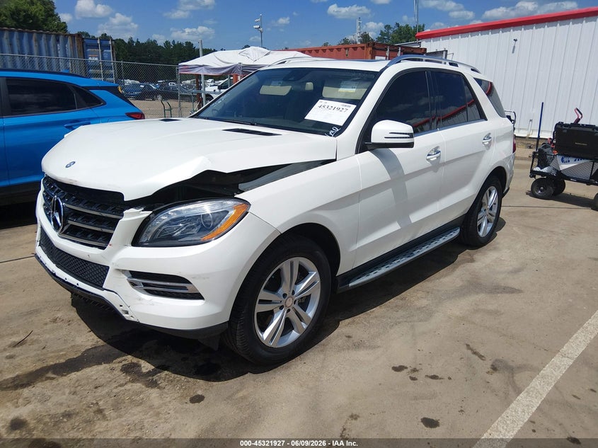 Vin: 4jgda5jb1fa479734, lot: 45819860, mercedes-benz ml 350 20152