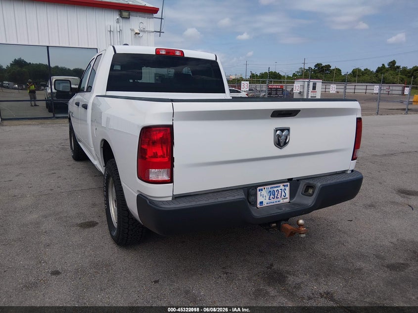 Vin: 1c6rr6ft1hs549733, lot: 45819951, ram 1500 tradesman  4x2 6'4 box 20173