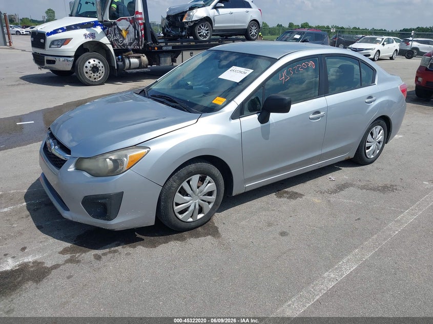 Vin: jf1gjaa60ch007580, lot: 45819953, subaru impreza 2.0i 20122