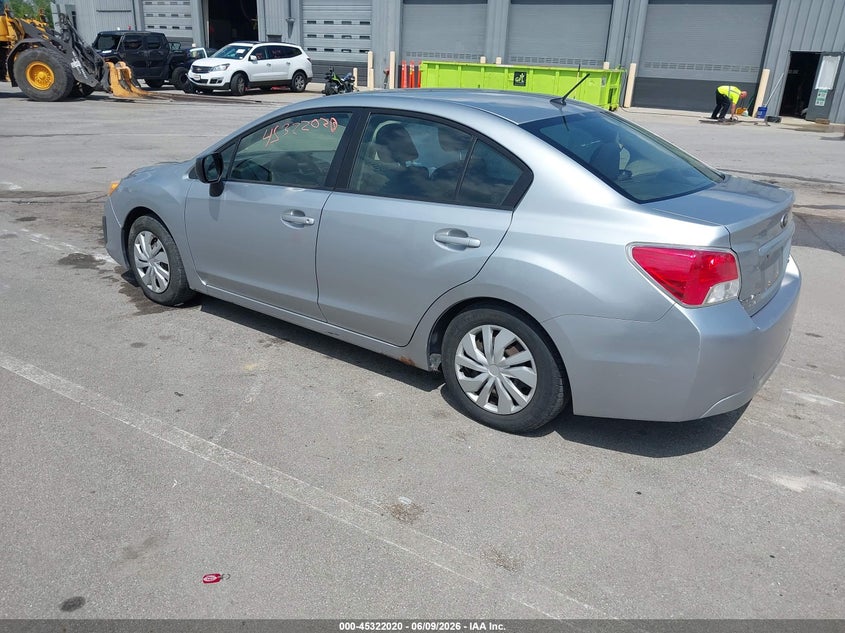 Vin: jf1gjaa60ch007580, lot: 45819953, subaru impreza 2.0i 20123