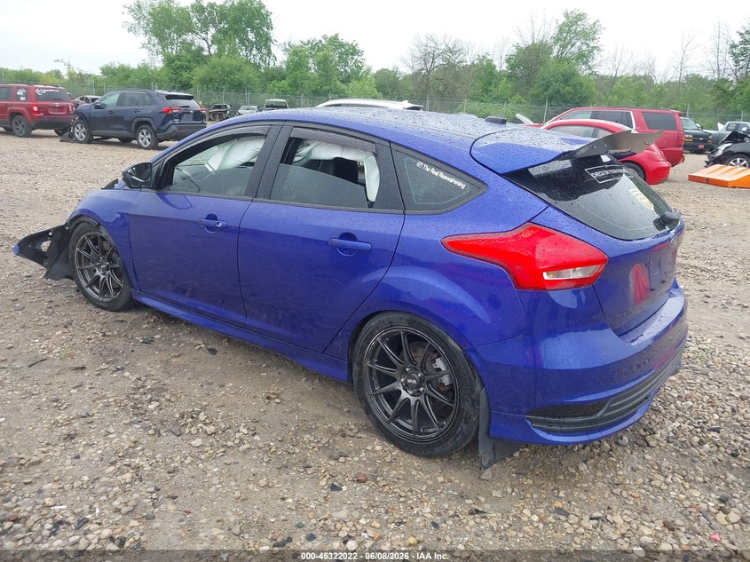 Vin: 1fadp3l97fl366849, lot: 45819955, ford focus st 20153