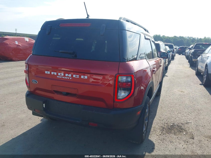 Vin: 3fmcr9d97prd16422, lot: 45819974, ford bronco sport badlands 20234