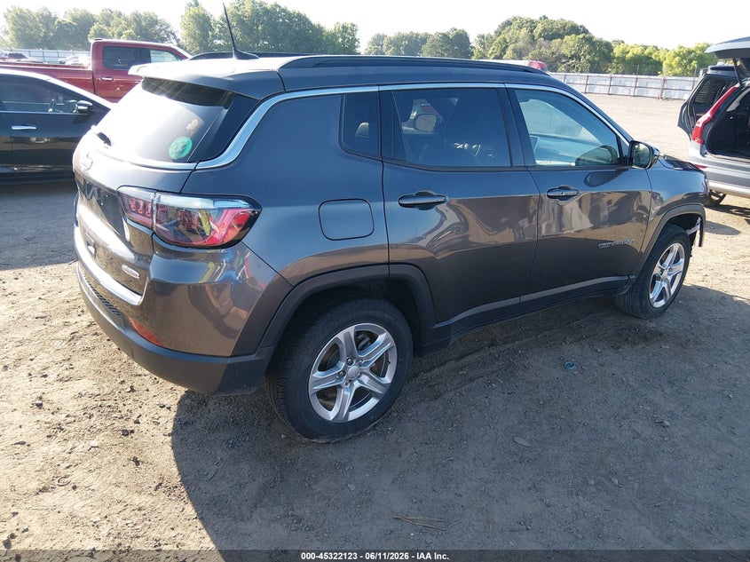 Vin: 3c4njdbn3pt547781, lot: 45820056, jeep compass latitude 4x4 20234