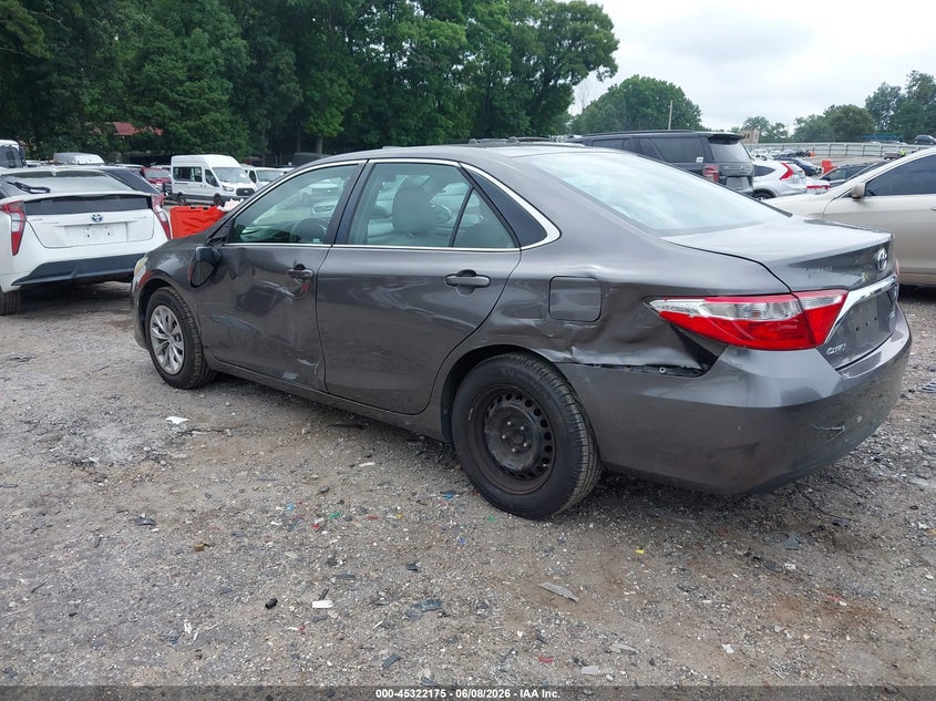 2016 TOYOTA CAMRY SEDAN 2.5L I-4 DOHC, VVT, 178HP
