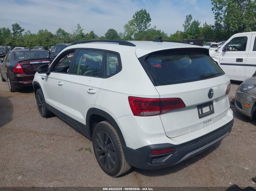 Vin: 3vvdx7b25nm010243, lot: 45820172, volkswagen taos 1.5t s 20223