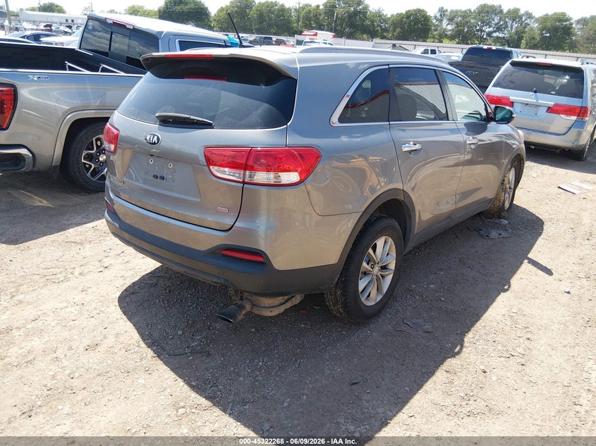 Vin: 5xypg4a33hg301829, lot: 45820201, kia sorento 2.4l lx 20174