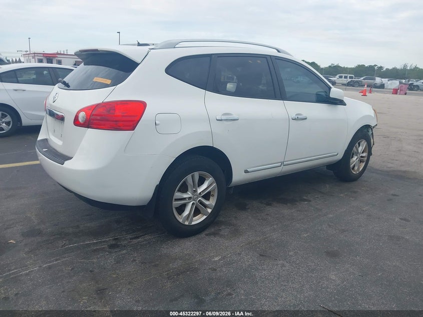 Vin: jn8as5mt5cw251294, lot: 45820230, nissan rogue sv 20124