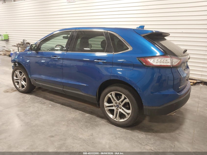 Vin: 2fmpk4k80jbc02089, lot: 45820238, ford edge titanium 20183