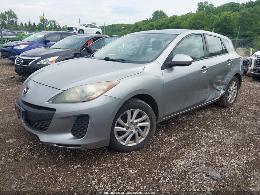 Vin: jm1bl1l70c1571873, lot: 45820256, mazda mazda3 i touring 20122
