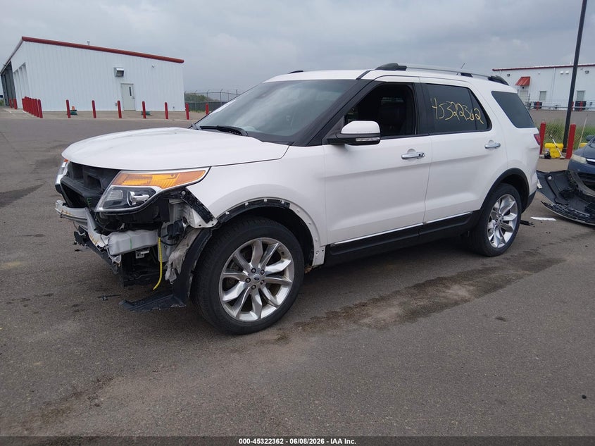 Vin: 1fm5k8f81fgb67457, lot: 45820296, ford explorer limited 20152