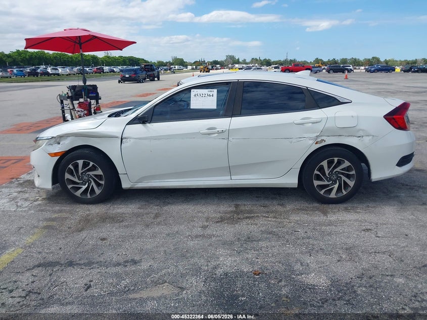 2017 Honda Civic Ex VIN: 19XFC2F76HE207223 Lot: 45322364