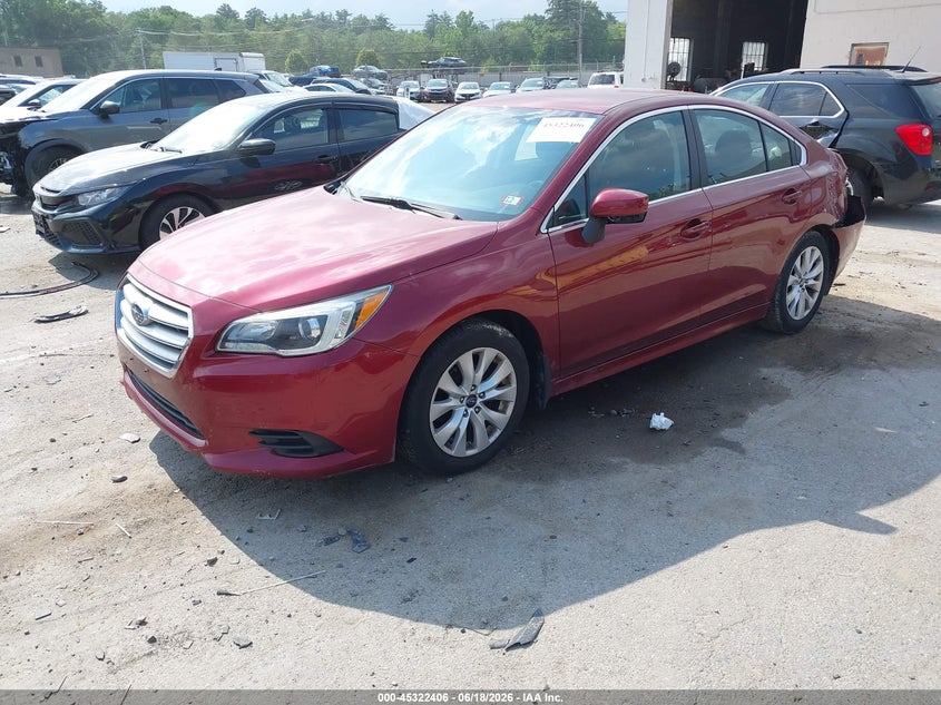 Vin: 4s3bnac63f3015650, lot: 45820339, subaru legacy 2.5i premium 20152