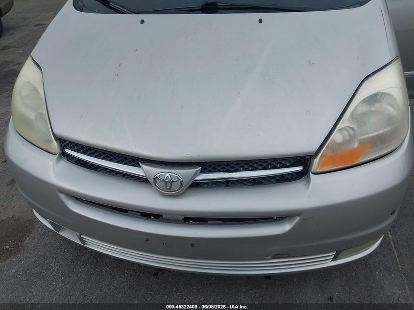 2004 TOYOTA SIENNA VAN 3.3L V-6 DOHC, VVT, 230HP