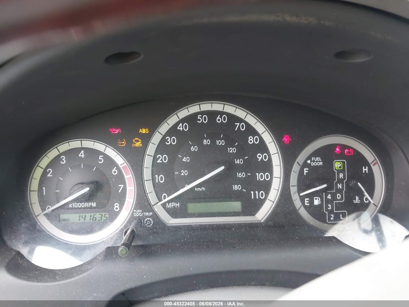 2004 TOYOTA SIENNA VAN 3.3L V-6 DOHC, VVT, 230HP