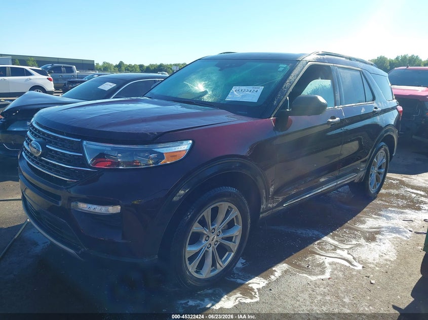 Vin: 1fmsk8dhxngc16353, lot: 45820357, ford explorer xlt 20222