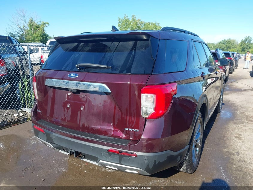 Vin: 1fmsk8dhxngc16353, lot: 45820357, ford explorer xlt 20224