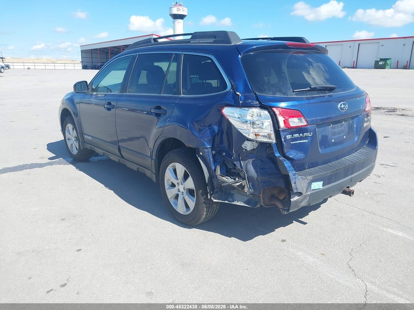 2011 SUBARU OUTBACK auction photo 3