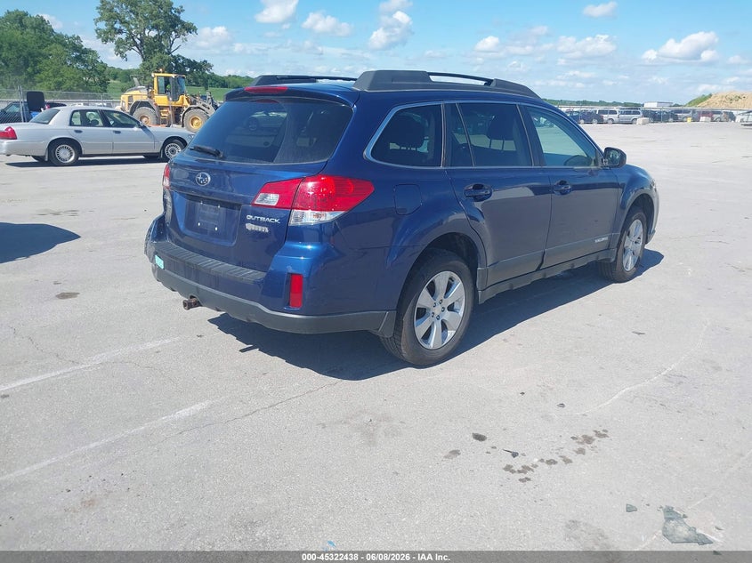 2011 SUBARU OUTBACK auction photo 4